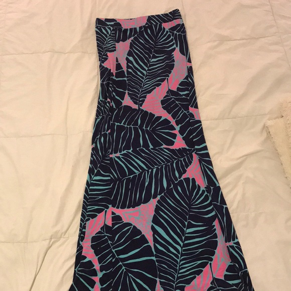 leaf maxi skirt